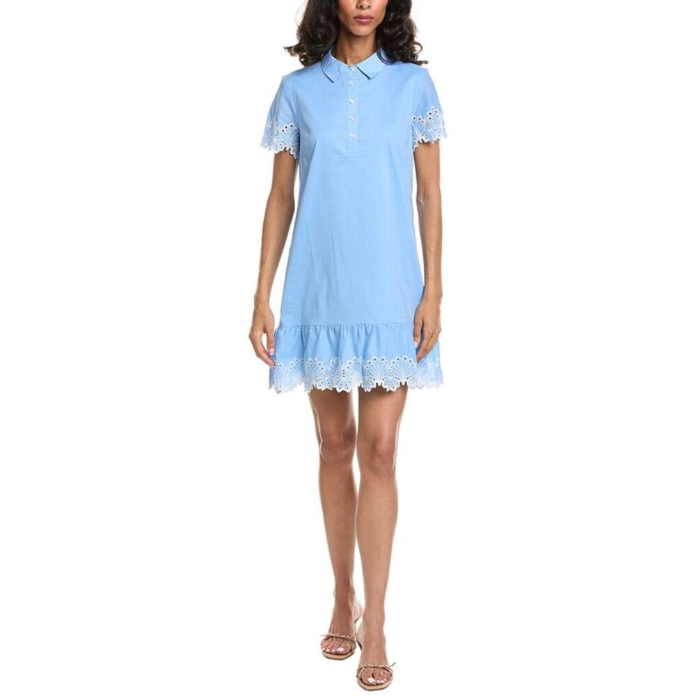 Sail To Sable Womens  Mini Shirtdress, Blue